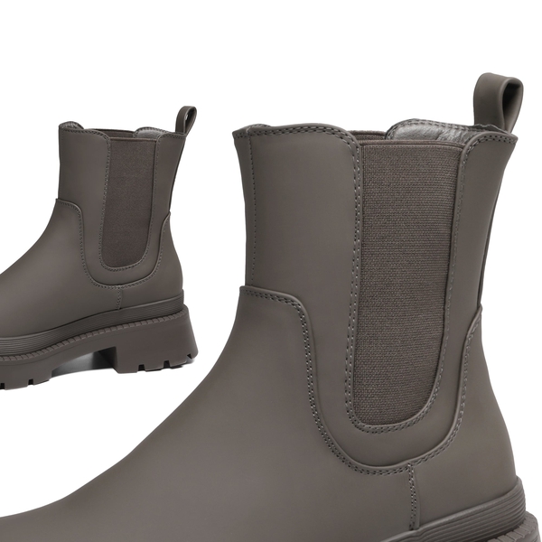Chelsea Platform Booties - DARK GREEN - 4